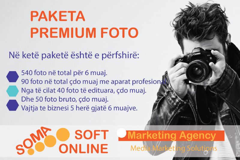 Paketa Premium Foto nga Partner Marketing, si te gjej fotograf ne tirane, fotograf i lire per produkte, fotografi produktesh per online shop, fotosesion profesional ne studio, fotograf per katalog produktesh